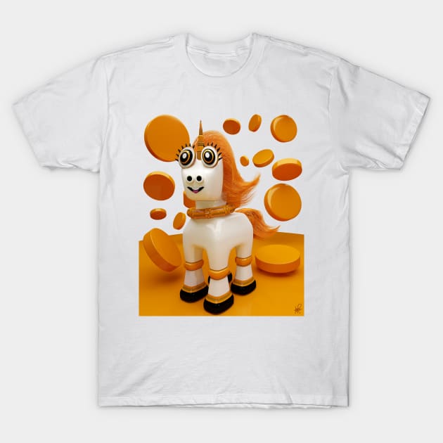 Butterscotch Unicorn T-Shirt by apadilladesign